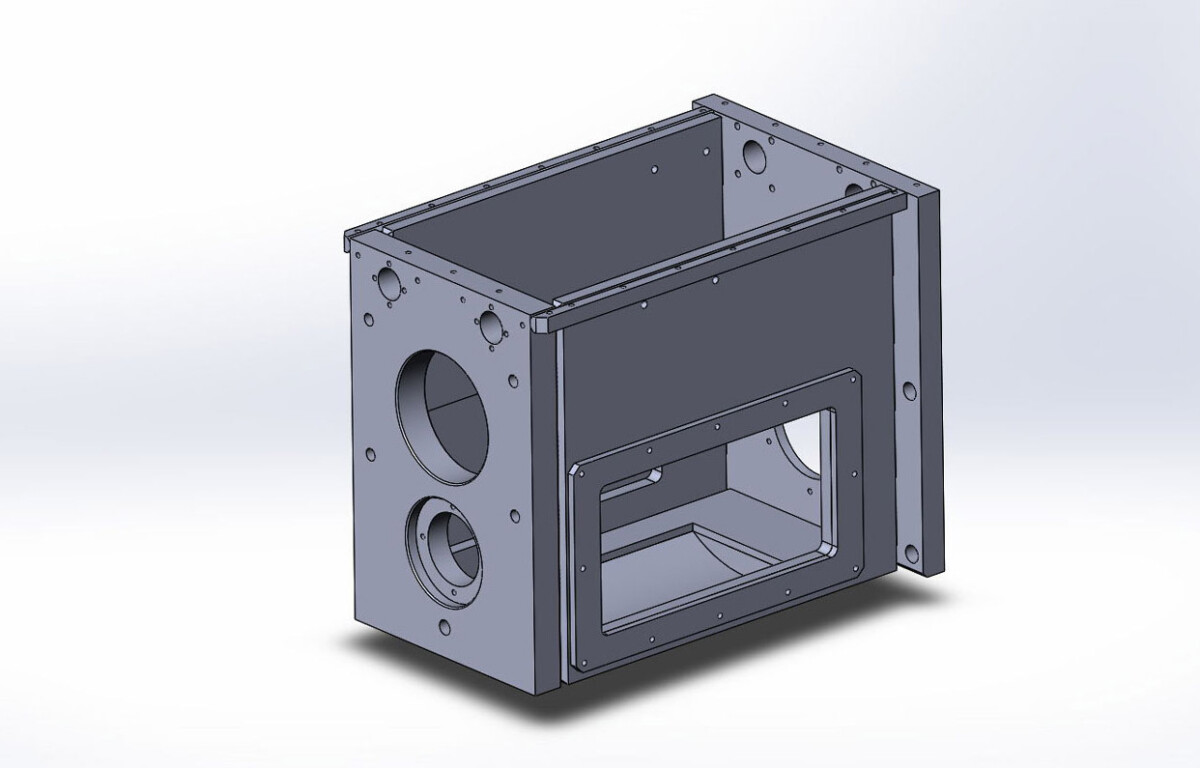 3D модель. Корпус сварной коробки скоростей станка ЛР-266.
