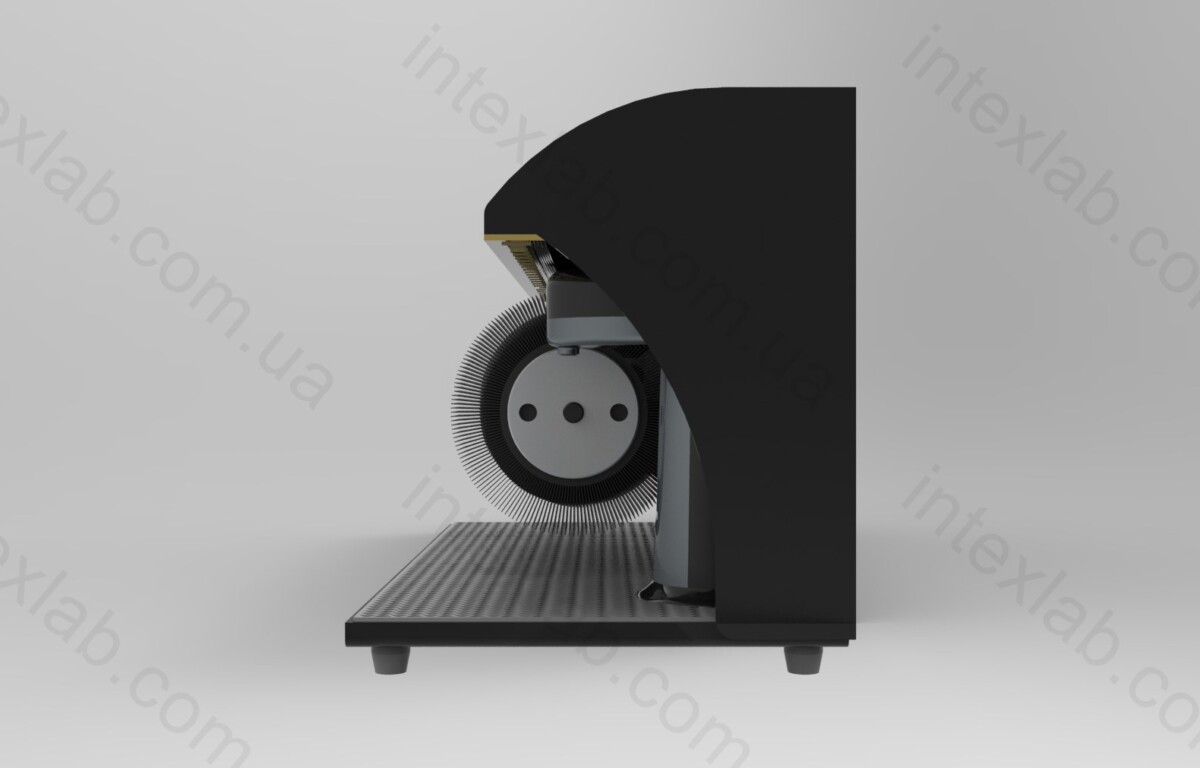 Машинка для чистки обуви (вид справа)