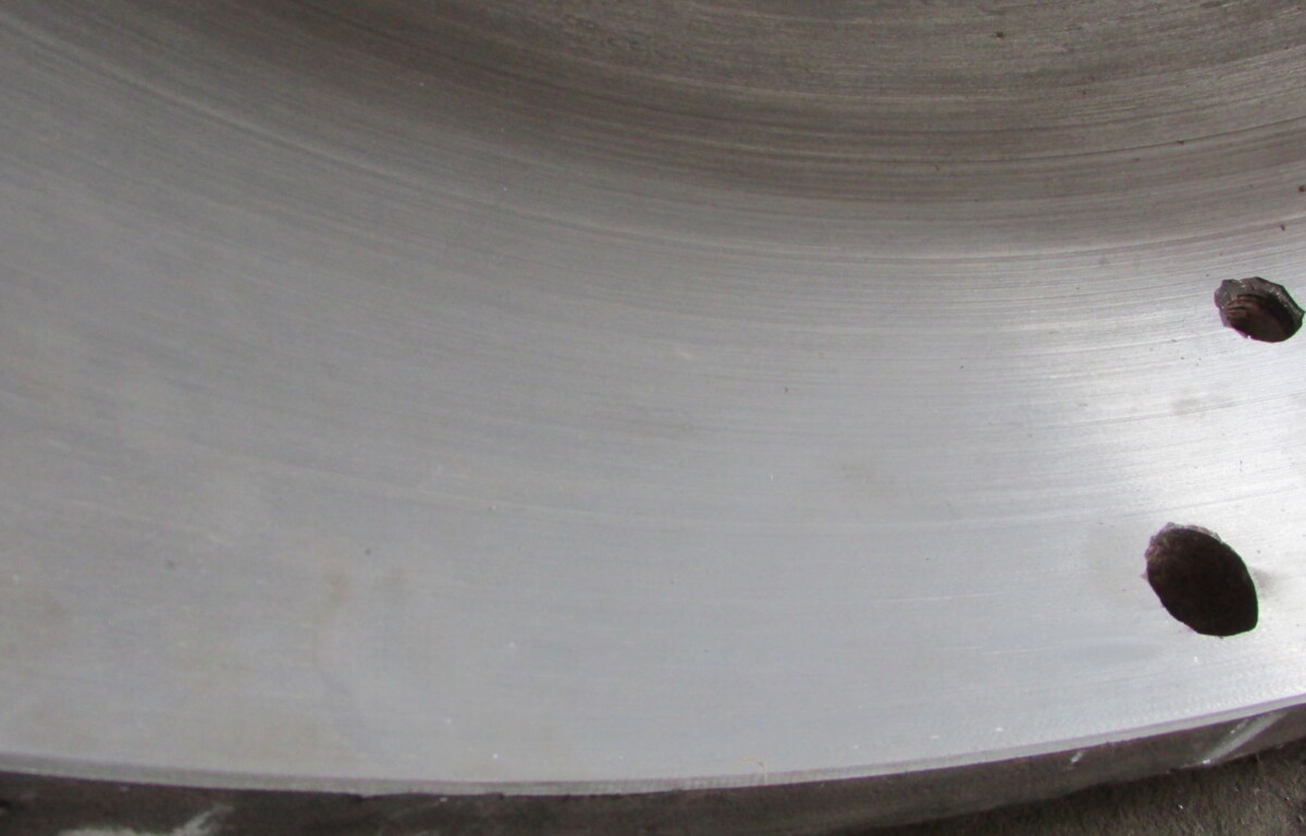 Барабан крановый. Вид посадочного места после обработки.